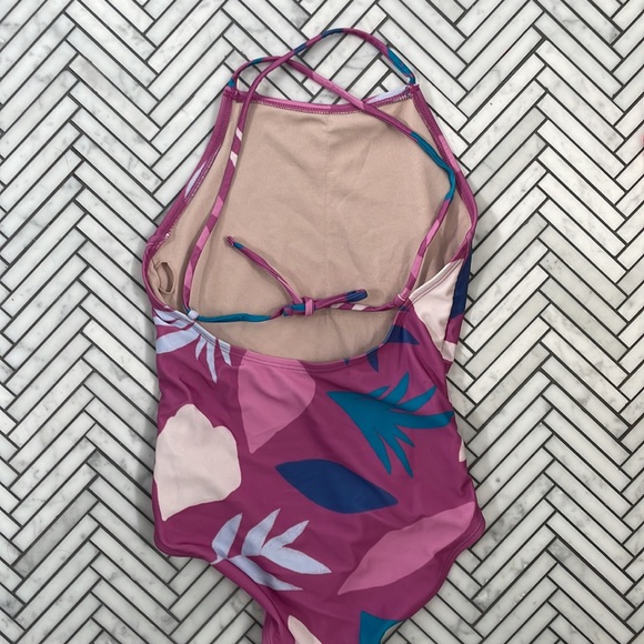 Modern minimalist bathing suit abstract floral - Picture 2 of 4